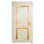 درب اتاق سفید طلایی با رنگ پلی اورتان کد 1605